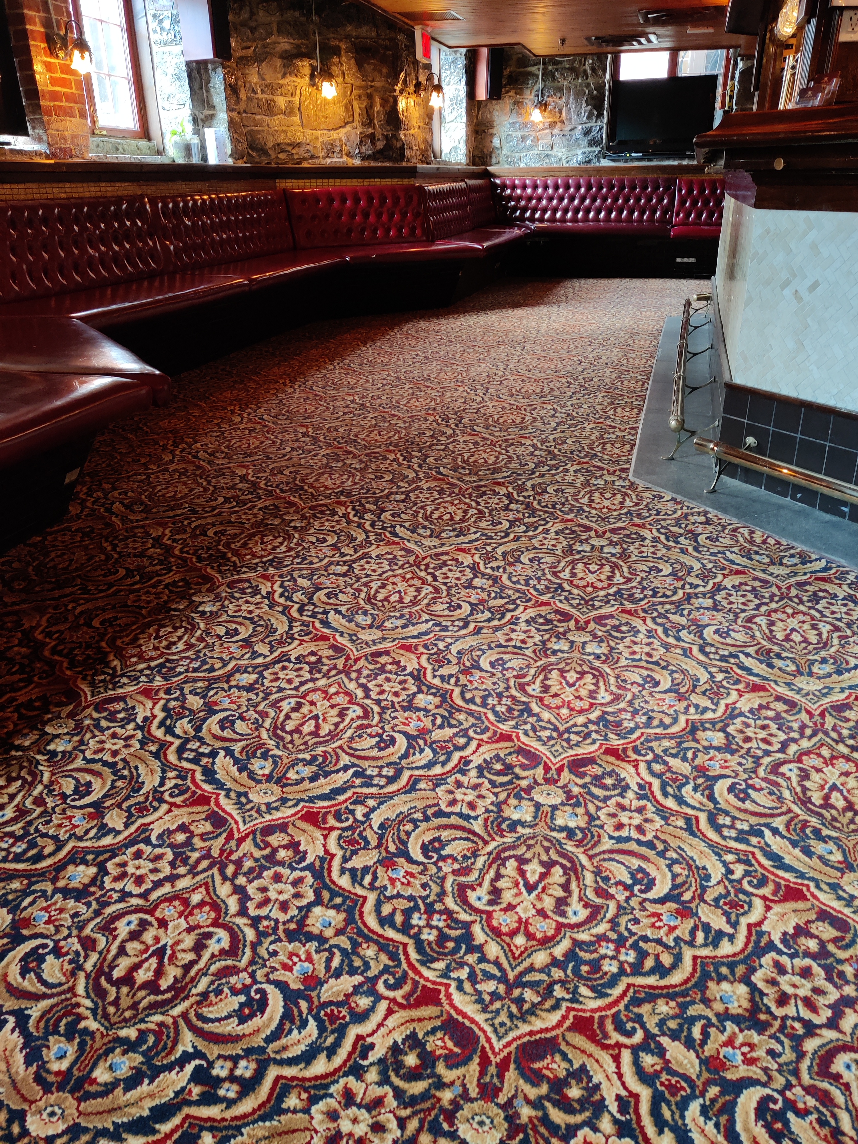 Commercial carpet installation