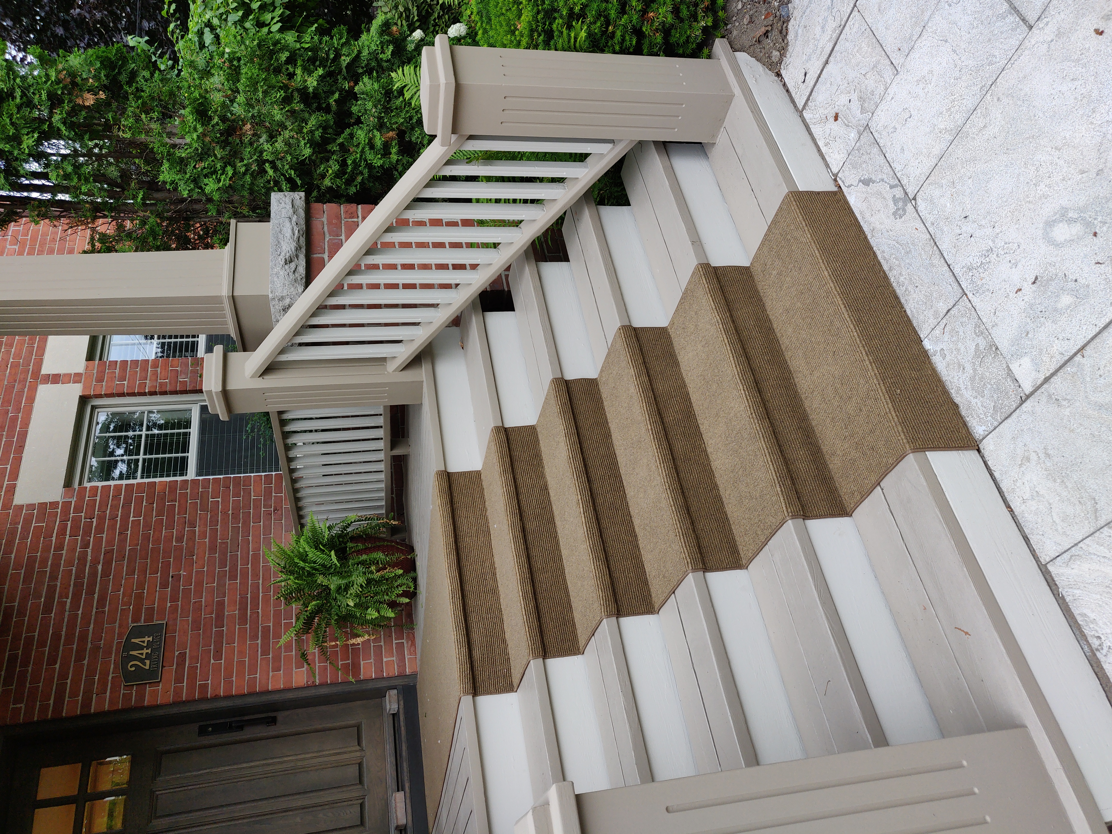 Outdoor carpet installation