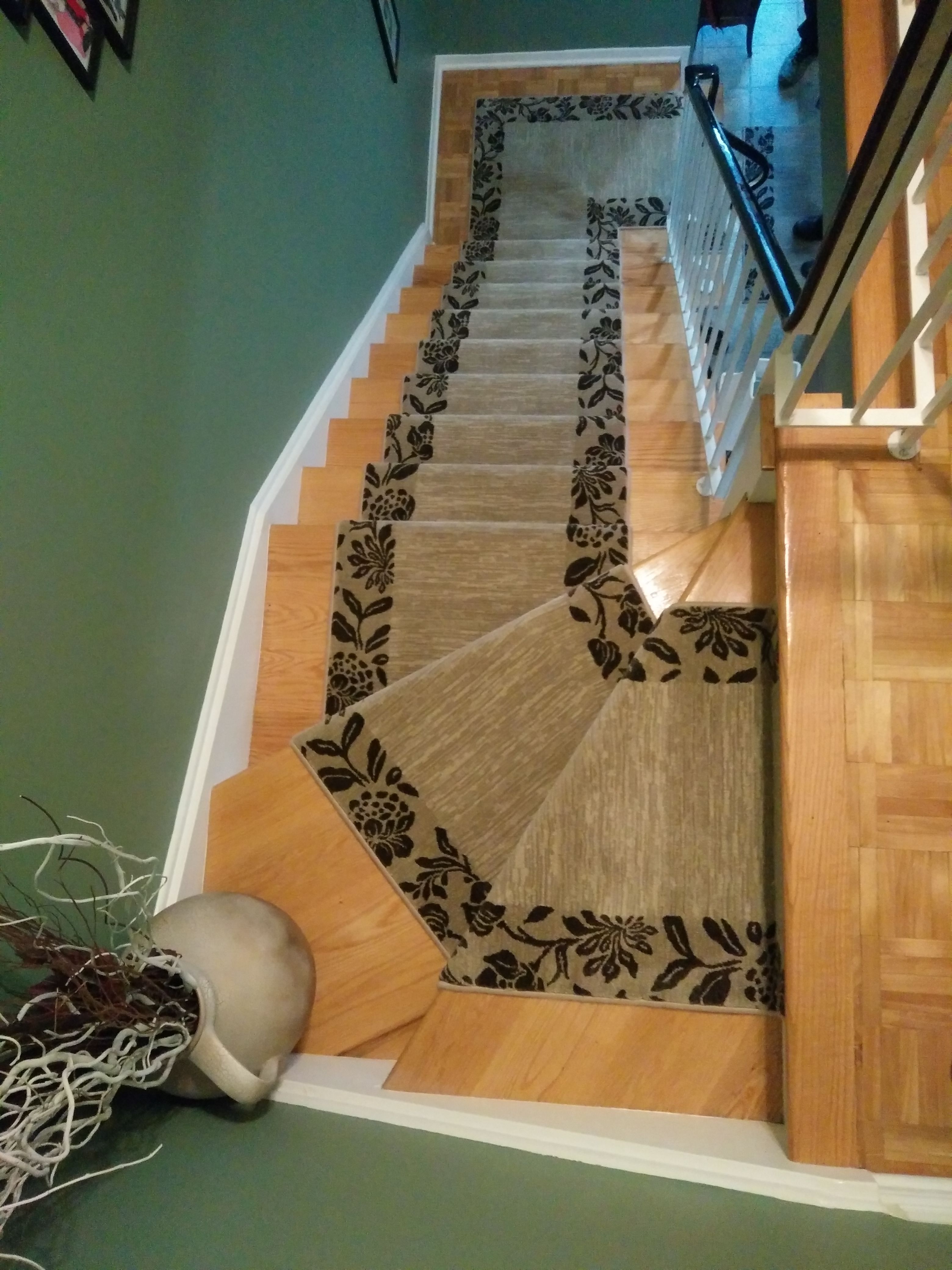 Stair runner installation in Ottawa