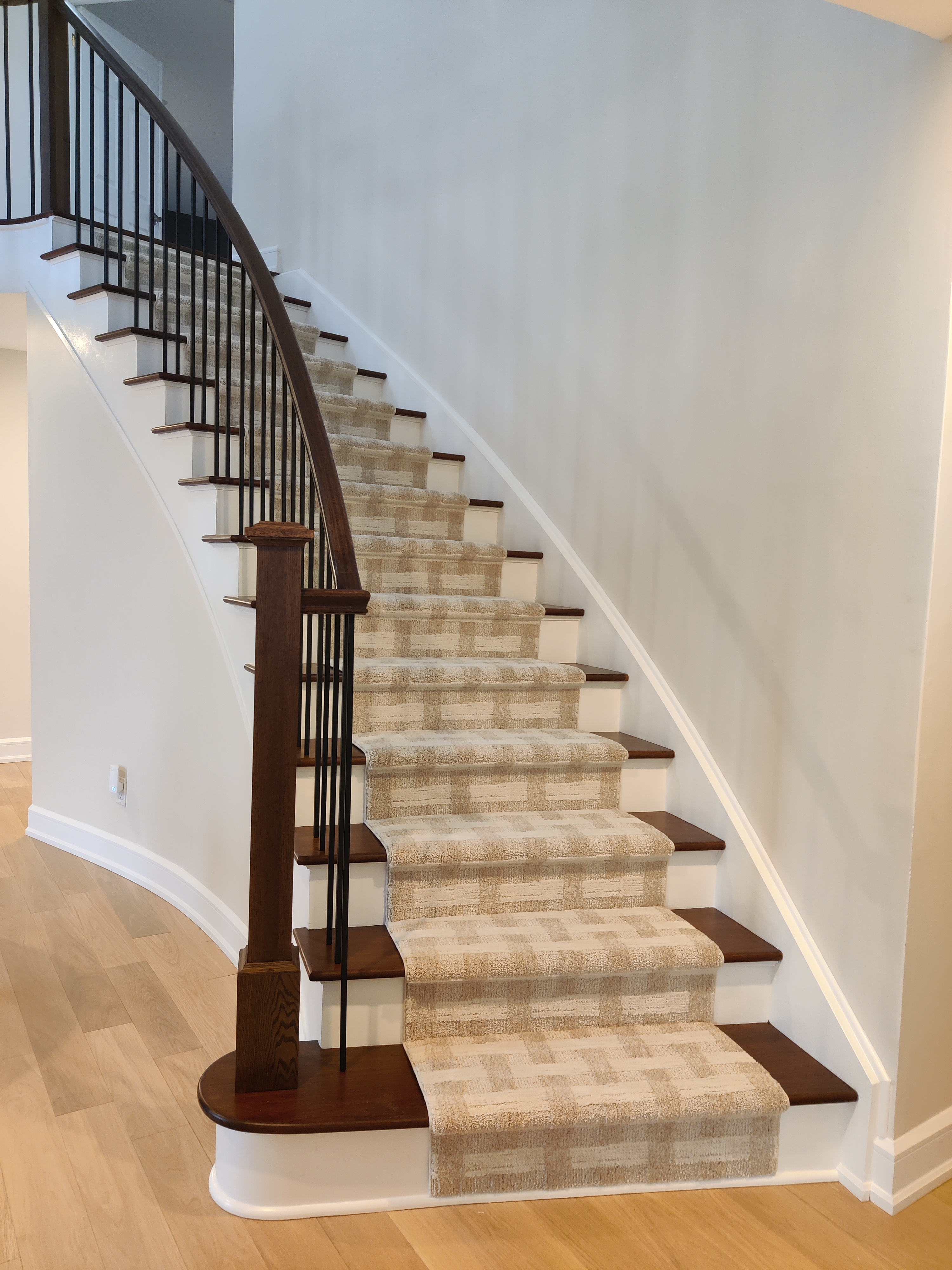 Stair runner installation in Ottawa