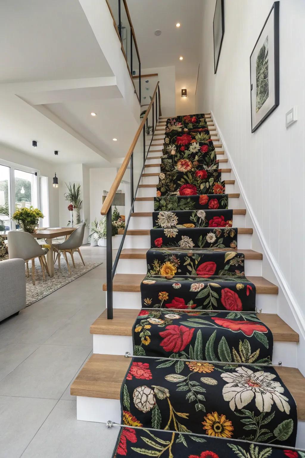 Custom carpet stair runner in Ottawa