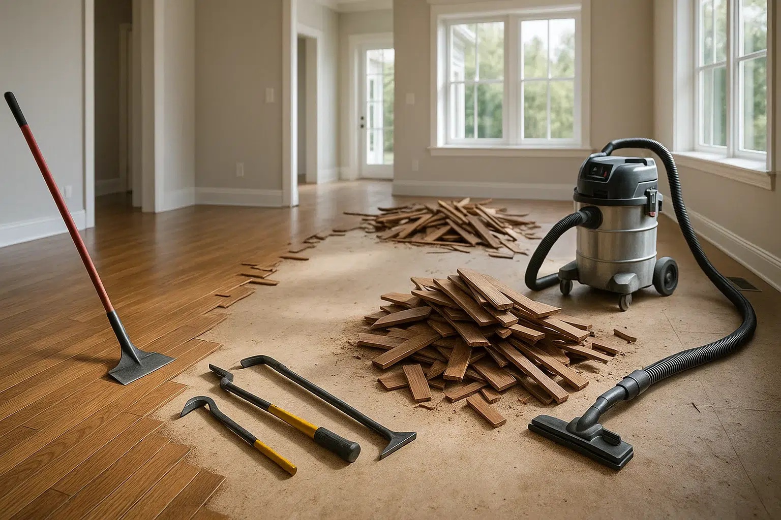 Old flooring removal in Ottawa