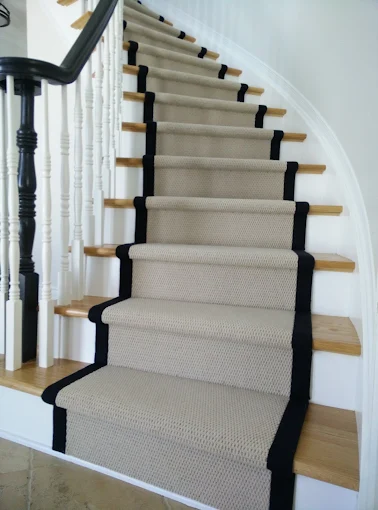 Stair runner close-up